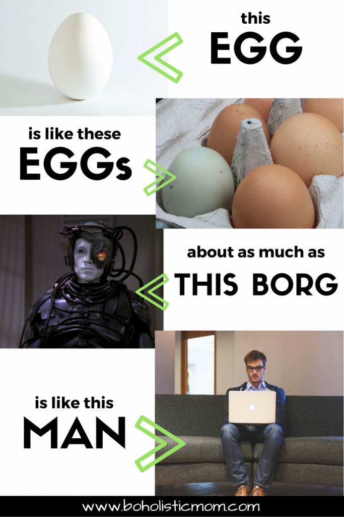 Real Eggs VS Borg Eggs - Boholistic Mom
